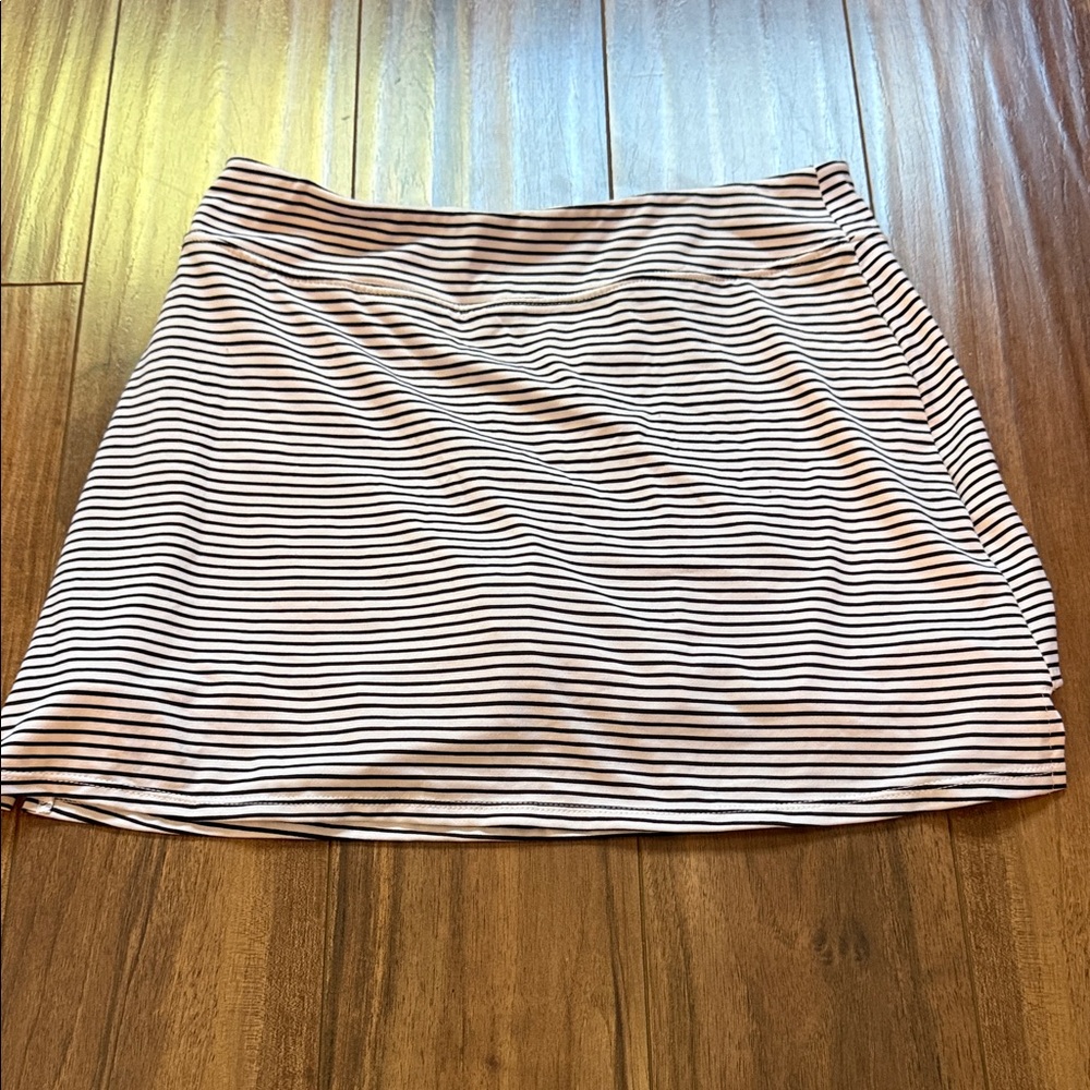 Striped Black and White Women's Skirt